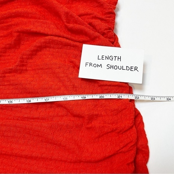 Free People Begonia Top red embroidered flowy boho blouse long sleeve bohemian - Picture 8 of 12